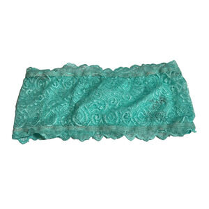 Free People Bandeau Bra Reversible Floral Lace Seamless Strapless Green Size M/L